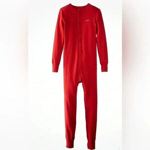 Carhartt Men’s Unisex Onesie, Long John’s Red Sleepwear, Thermal Undergarment L